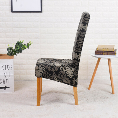 Huse pentru scaune de sufragerie tipărite mărime XL, detașabilă, lavabilă, pentru scaune de bucătărie, pentru banchet de acasă