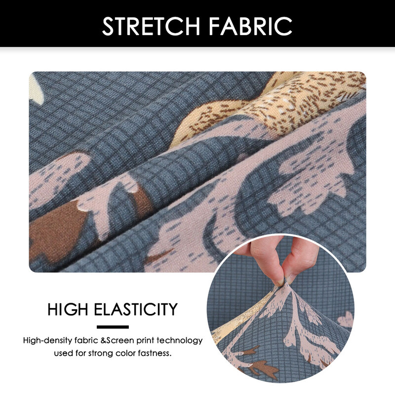 Huse pentru scaune de sufragerie tipărite mărime XL, detașabilă, lavabilă, pentru scaune de bucătărie, pentru banchet de acasă