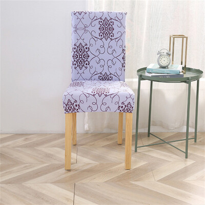 1PC tiskana navlaka za stolicu rastezljiva periva uklonjiva velika elastična navlaka za stolicu navlaka za sjedala za bankete hotelska kuhinja dnevni boravak