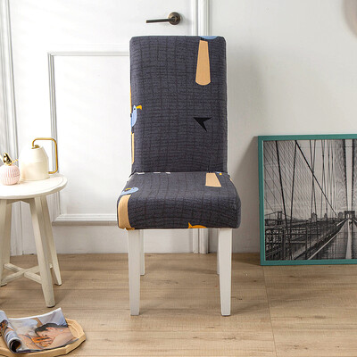 1PC tiskana navlaka za stolicu rastezljiva periva uklonjiva velika elastična navlaka za stolicu navlaka za sjedala za bankete hotelska kuhinja dnevni boravak