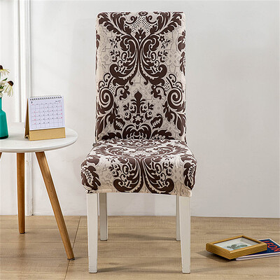 1PC tiskana navlaka za stolicu rastezljiva periva uklonjiva velika elastična navlaka za stolicu navlaka za sjedala za bankete hotelska kuhinja dnevni boravak
