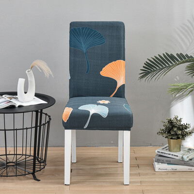 1PC tiskana navlaka za stolicu rastezljiva periva uklonjiva velika elastična navlaka za stolicu navlaka za sjedala za bankete hotelska kuhinja dnevni boravak