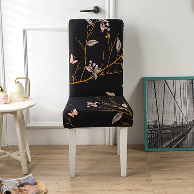 1PC tiskana navlaka za stolicu rastezljiva periva uklonjiva velika elastična navlaka za stolicu navlaka za sjedala za bankete hotelska kuhinja dnevni boravak