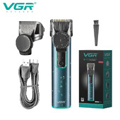 VGR Mașină de tuns pentru barbă reglabilă Mașină electrică de tuns pentru păr rezistentă la apă Mașină de tuns păr reîncărcabilă pentru bărbați V-973