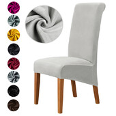 Velvet Fabric XL suurus suures suuruses tooli kate Suur elastsus istmekaitse istmekorpuse tooli katted hotelli elutuppa