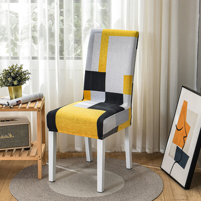 Huse pentru scaune elastice elastice cu imprimare florală pentru nuntă, sufragerie, birou, scaune pentru banchet, extensibilă