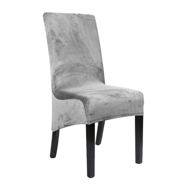 1-dijelna baršunasta navlaka za stolac s dugim naslonom XL veličine Spandex Navlaka za blagovaonsku stolicu Velika elastična rastezljiva torbica za kuhinjski banket