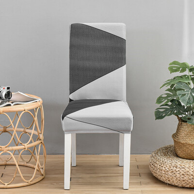 Huse de scaun geometrice 1 buc pentru sufragerie huse de scaun universale elastice pentru bucatarie nunta banchet Housse De Chaise