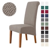 Jacquard Tooli kate Stretch XL Suurus Pika seljaga söögitooli katted Istmekatted Pulmade Söögitoa toolid Kööki