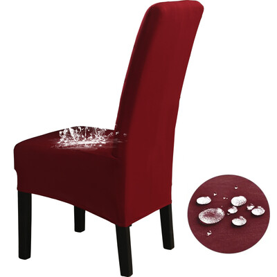 Αδιάβροχο Ψηλή Πλάτη (60-75cm), Μέγεθος XL Μασίφ Καλύμματα Καρέκλας Stretch για Τραπεζαρία Γαμήλιο πάρτι Διακόσμηση σπιτιού Θήκη προστασίας καρέκλας