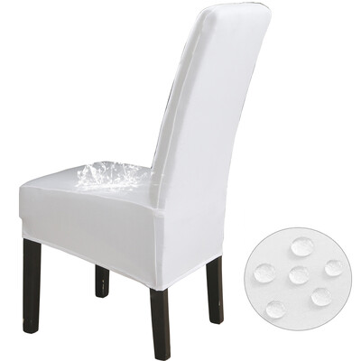 Αδιάβροχο Ψηλή Πλάτη (60-75cm), Μέγεθος XL Μασίφ Καλύμματα Καρέκλας Stretch για Τραπεζαρία Γαμήλιο πάρτι Διακόσμηση σπιτιού Θήκη προστασίας καρέκλας