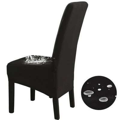 Αδιάβροχο Ψηλή Πλάτη (60-75cm), Μέγεθος XL Μασίφ Καλύμματα Καρέκλας Stretch για Τραπεζαρία Γαμήλιο πάρτι Διακόσμηση σπιτιού Θήκη προστασίας καρέκλας