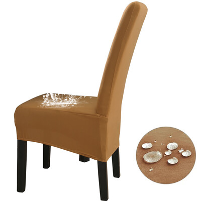 Αδιάβροχο Ψηλή Πλάτη (60-75cm), Μέγεθος XL Μασίφ Καλύμματα Καρέκλας Stretch για Τραπεζαρία Γαμήλιο πάρτι Διακόσμηση σπιτιού Θήκη προστασίας καρέκλας