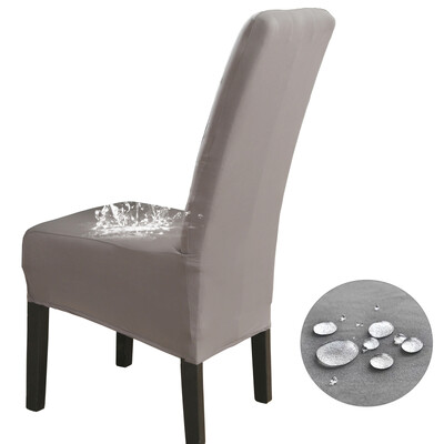 Αδιάβροχο Ψηλή Πλάτη (60-75cm), Μέγεθος XL Μασίφ Καλύμματα Καρέκλας Stretch για Τραπεζαρία Γαμήλιο πάρτι Διακόσμηση σπιτιού Θήκη προστασίας καρέκλας