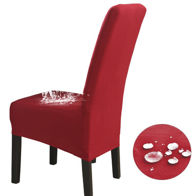 Αδιάβροχο Ψηλή Πλάτη (60-75cm), Μέγεθος XL Μασίφ Καλύμματα Καρέκλας Stretch για Τραπεζαρία Γαμήλιο πάρτι Διακόσμηση σπιτιού Θήκη προστασίας καρέκλας