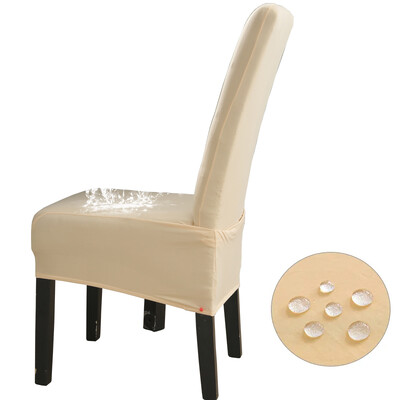 Αδιάβροχο Ψηλή Πλάτη (60-75cm), Μέγεθος XL Μασίφ Καλύμματα Καρέκλας Stretch για Τραπεζαρία Γαμήλιο πάρτι Διακόσμηση σπιτιού Θήκη προστασίας καρέκλας