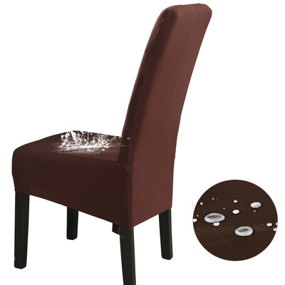 Αδιάβροχο Ψηλή Πλάτη (60-75cm), Μέγεθος XL Μασίφ Καλύμματα Καρέκλας Stretch για Τραπεζαρία Γαμήλιο πάρτι Διακόσμηση σπιτιού Θήκη προστασίας καρέκλας