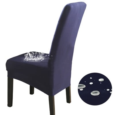 Αδιάβροχο Ψηλή Πλάτη (60-75cm), Μέγεθος XL Μασίφ Καλύμματα Καρέκλας Stretch για Τραπεζαρία Γαμήλιο πάρτι Διακόσμηση σπιτιού Θήκη προστασίας καρέκλας