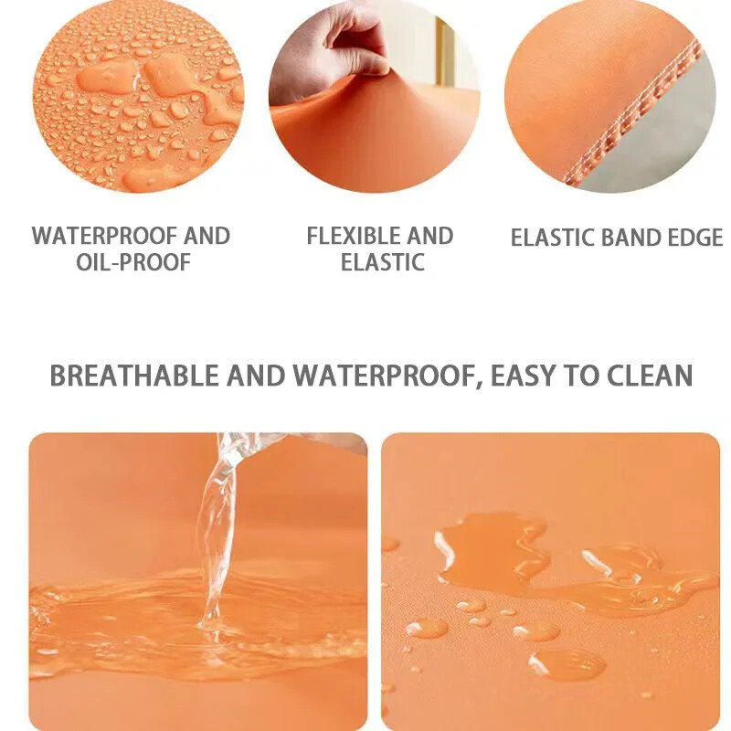 Husă îngroșată, impermeabilă și anti-fouling, pentru scaune din piele, all-inclusive pentru acasă, pentru scaune, pentru restaurant, tehnologie, pânză elas.