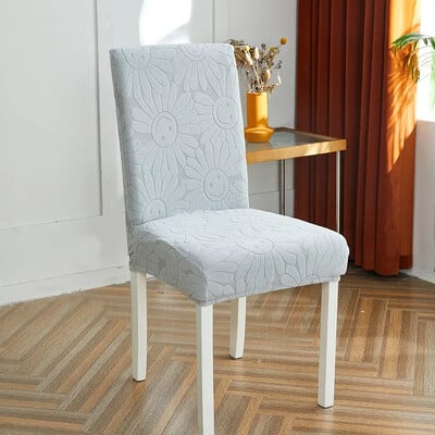Husă pentru scaune pentru sufragerie, elastică, jacquard, pentru scaune de sufragerie, husă elastică, spandex, pentru scaune de bucătărie, 1/4/6 buc.