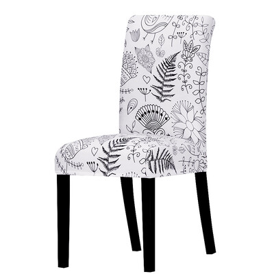 Prinditud Spandex Rainforest tooli kate Stretch universaalne vaba aja söögitoa istmekatted köögi kodu kaunistamiseks