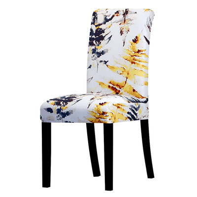 Prinditud Spandex Rainforest tooli kate Stretch universaalne vaba aja söögitoa istmekatted köögi kodu kaunistamiseks