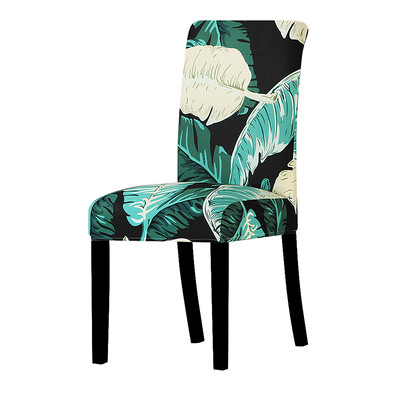 Prinditud Spandex Rainforest tooli kate Stretch universaalne vaba aja söögitoa istmekatted köögi kodu kaunistamiseks