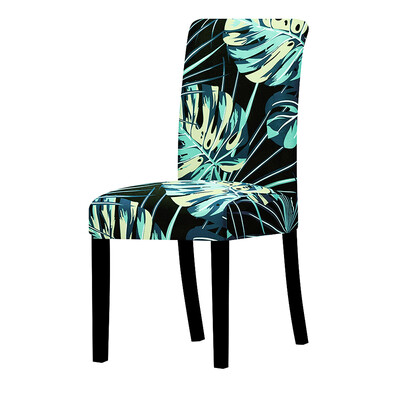Prinditud Spandex Rainforest tooli kate Stretch universaalne vaba aja söögitoa istmekatted köögi kodu kaunistamiseks