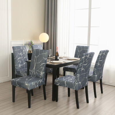 1/2/4/6 buc. Huse pentru scaune geometrice pentru sufragerie, husă elastică pentru scaun, huse de protecție pentru bucătărie, restaurant, banchet, hotel