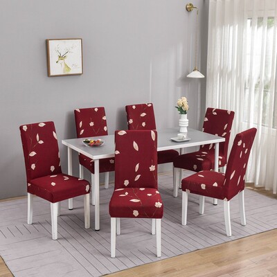 1/2/4/6 buc. Huse pentru scaune geometrice pentru sufragerie, husă elastică pentru scaun, huse de protecție pentru bucătărie, restaurant, banchet, hotel