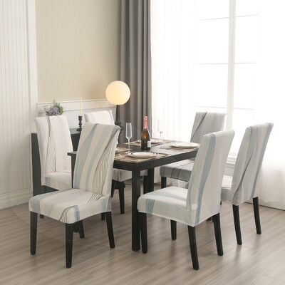 1/2/4/6 buc. Huse pentru scaune geometrice pentru sufragerie, husă elastică pentru scaun, huse de protecție pentru bucătărie, restaurant, banchet, hotel