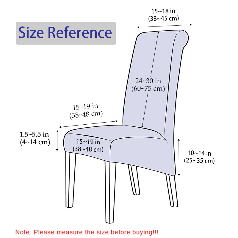 Huse pentru scaun cu spătar king imprimat pentru sufragerie, bucătărie, banchet, mărime XL, huse pentru scaune elastice cu spătar înalt, cu decor anti-murdar.