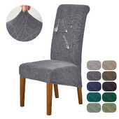 Leaf Jacquard kõrge seljatoega tooli kate Pritsmekindel veniv mustusevastane sisekujundus XL suuruse istme kate kontoriköögi söögitoa jaoks