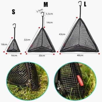 Кухненска кошница за къмпинг на открито Триъгълна пикник Сгъваема мрежа за сушене на съдове за съхранение Мрежа за окачване Чанта за пикник Органайзер за суха храна
