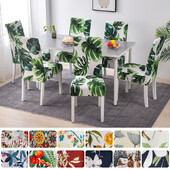 6 tk/komplekt Elastne tooli kate Söögitoa tooli istmekatted restorani pulmapidustuse jaoks Hotel Stretch Spandex tooli kate