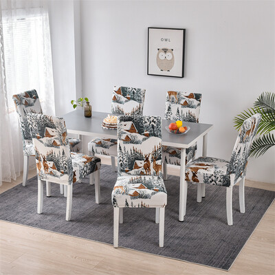 6 tk/komplekt Elastne tooli kate Söögitoa tooli istmekatted restorani pulmapidustuse jaoks Hotel Stretch Spandex tooli kate