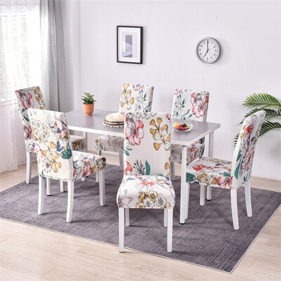 6 tk/komplekt Elastne tooli kate Söögitoa tooli istmekatted restorani pulmapidustuse jaoks Hotel Stretch Spandex tooli kate