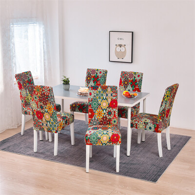 6 tk/komplekt Elastne tooli kate Söögitoa tooli istmekatted restorani pulmapidustuse jaoks Hotel Stretch Spandex tooli kate