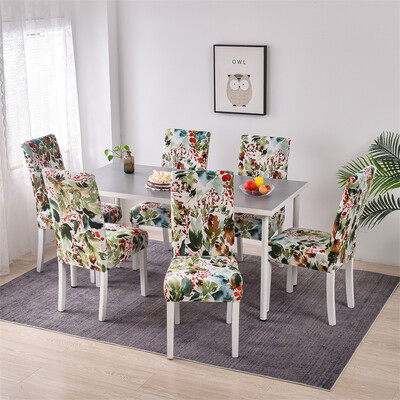 6 tk/komplekt Elastne tooli kate Söögitoa tooli istmekatted restorani pulmapidustuse jaoks Hotel Stretch Spandex tooli kate