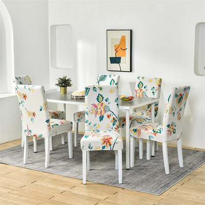 6 tk/komplekt Elastne tooli kate Söögitoa tooli istmekatted restorani pulmapidustuse jaoks Hotel Stretch Spandex tooli kate