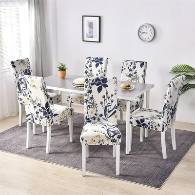 6 tk/komplekt Elastne tooli kate Söögitoa tooli istmekatted restorani pulmapidustuse jaoks Hotel Stretch Spandex tooli kate