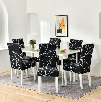 6 tk/komplekt Elastne tooli kate Söögitoa tooli istmekatted restorani pulmapidustuse jaoks Hotel Stretch Spandex tooli kate