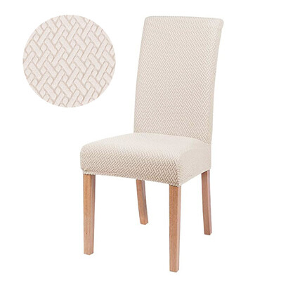 Jacquard tooli kate söögitoa jaoks Stretch žakaarmadratne söögitooli kate Slipcover elastne spandex köögitooli kate