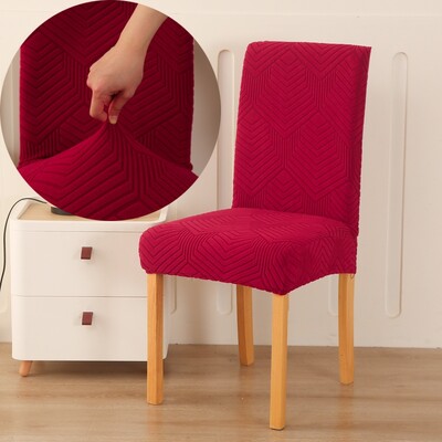 Navlaka za stolicu od polarnog flisa Rastezljive univerzalne veličine Jeftine navlake za sjedala s naslonom za vjenčanje Blagovaonske stolice za kuhinju 1 KOM