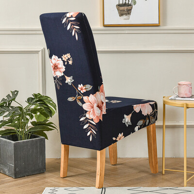 Huse pentru scaune de sufragerie florale elastice pentru sufragerie Dimensiune universală/huse pentru scaune supradimensionate Bucătărie detașabilă Banchet de hotel