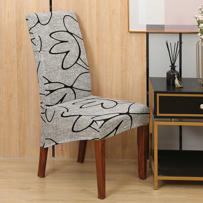 Huse pentru scaune de sufragerie florale elastice pentru sufragerie Dimensiune universală/huse pentru scaune supradimensionate Bucătărie detașabilă Banchet de hotel