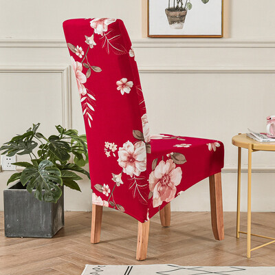Huse pentru scaune de sufragerie florale elastice pentru sufragerie Dimensiune universală/huse pentru scaune supradimensionate Bucătărie detașabilă Banchet de hotel
