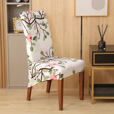 Huse pentru scaune de sufragerie florale elastice pentru sufragerie Dimensiune universală/huse pentru scaune supradimensionate Bucătărie detașabilă Banchet de hotel