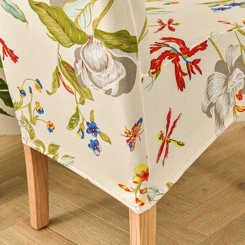 Huse pentru scaune de sufragerie florale elastice pentru sufragerie Dimensiune universală/huse pentru scaune supradimensionate Bucătărie detașabilă Banchet de hotel