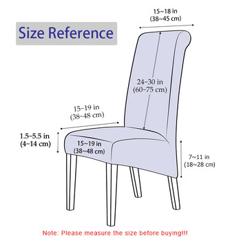 XL\\M\\S Μέγεθος Απλό Κάλυμμα Καρέκλας Μονόχρωμο Stretch Υφασμάτινο Κάλυμμα Καθίσματος για Τραπεζαρία Γραφείο Κουζίνα Σπίτι Διακόσμηση Νο 100% Αδιάβροχο